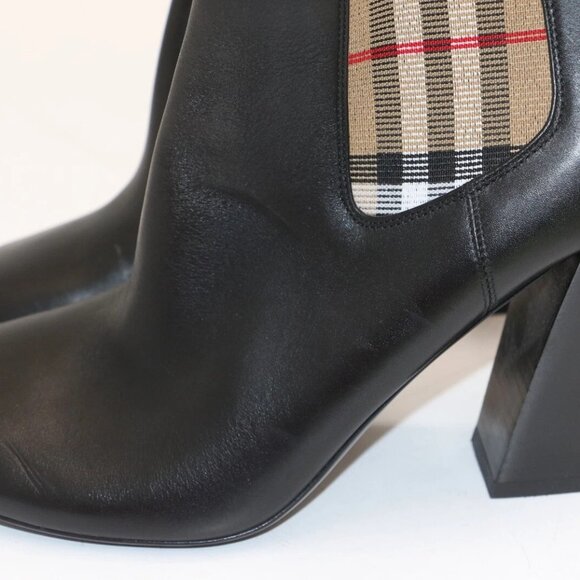 Burberry Women's Alderman High Heel Booties IT 38 US 8 - Picture 4 of 16